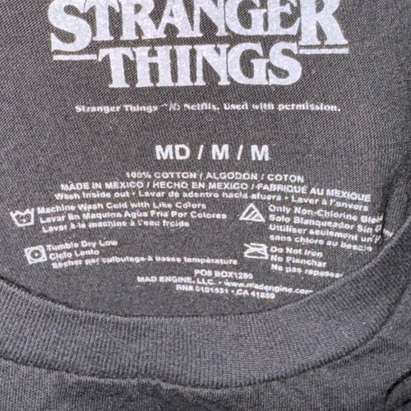 Netflix: Stranger Things: Eddie Munson Vintage Rock Band Style Shirt: Medium - Picture 3 of 3